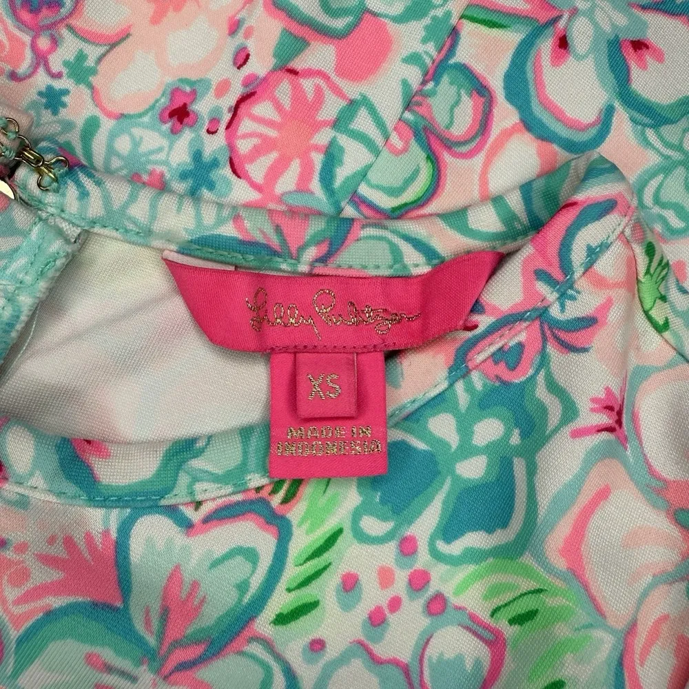 NWOT Lilly Pulitzer Kinsey Dress XS Resort Pink Love Bug Beachy Colorful Pockets - Image 8