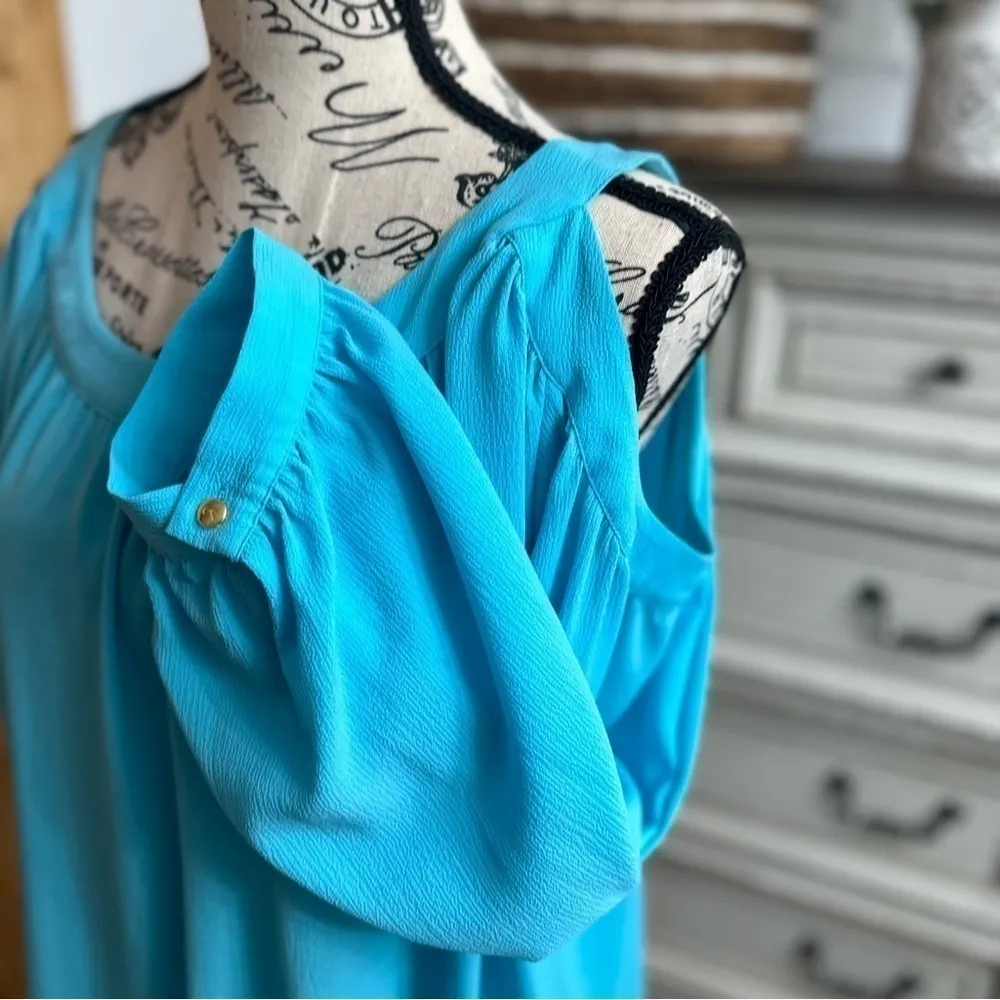 KAARI BLUE Curvy Cold Shoulder Blouse - Image 4