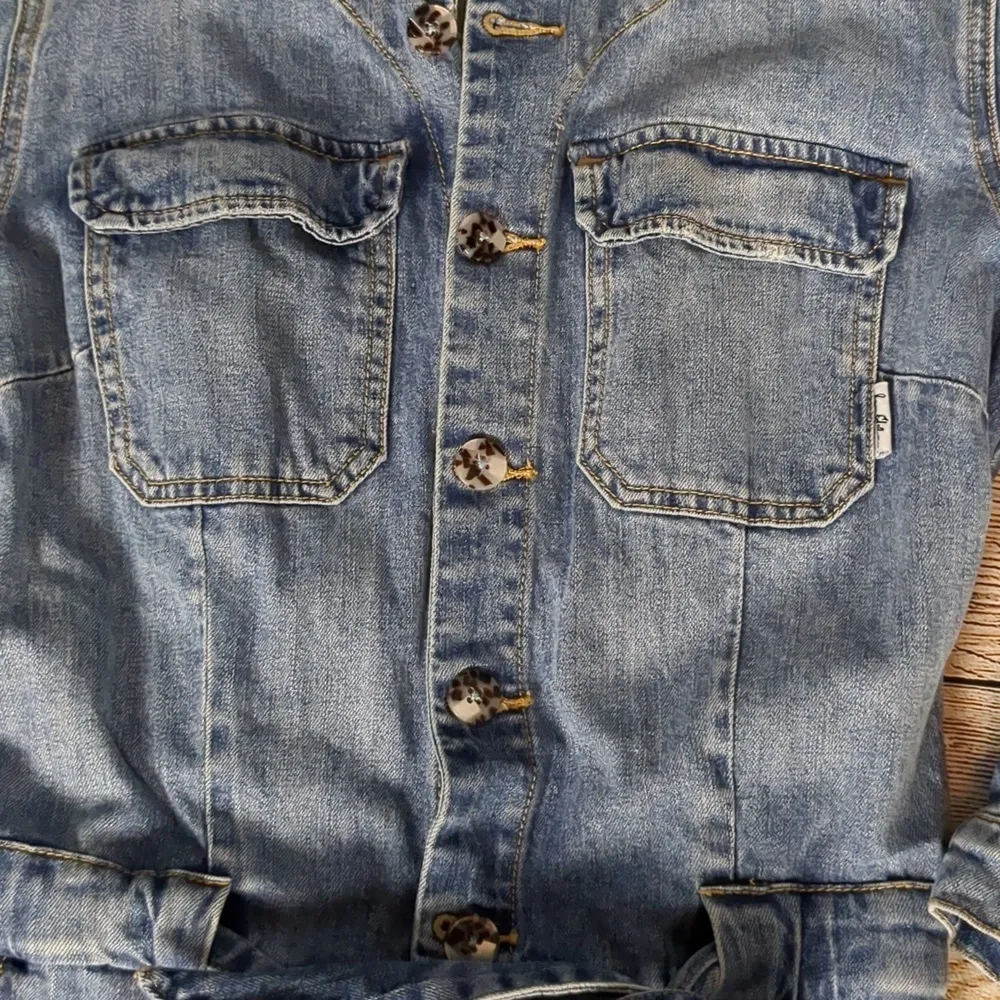 Sam Edelman The coverall denim jumpsuit size Medium - Image 4