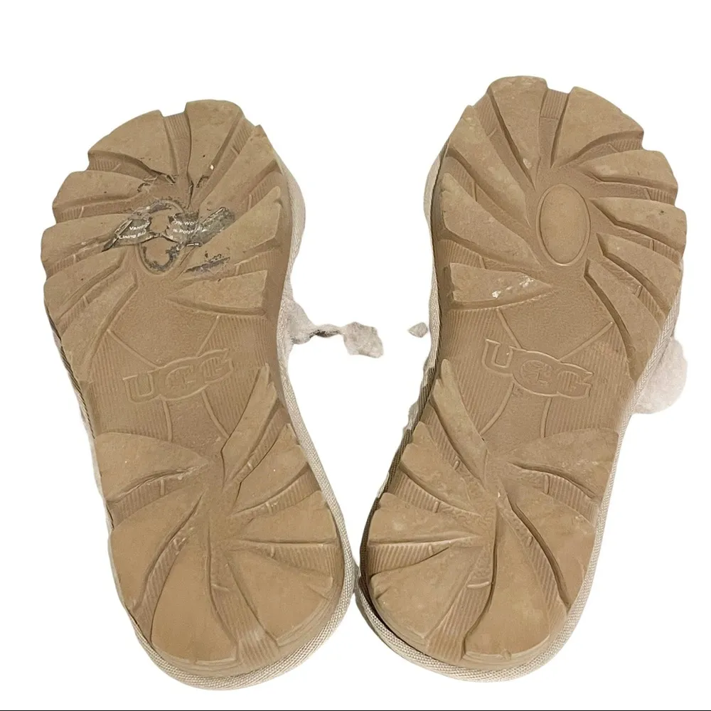 Ugg Womens Size 7 Cozette Soft Slide Cozy Shearling Fur Slippers Oyster - Image 8