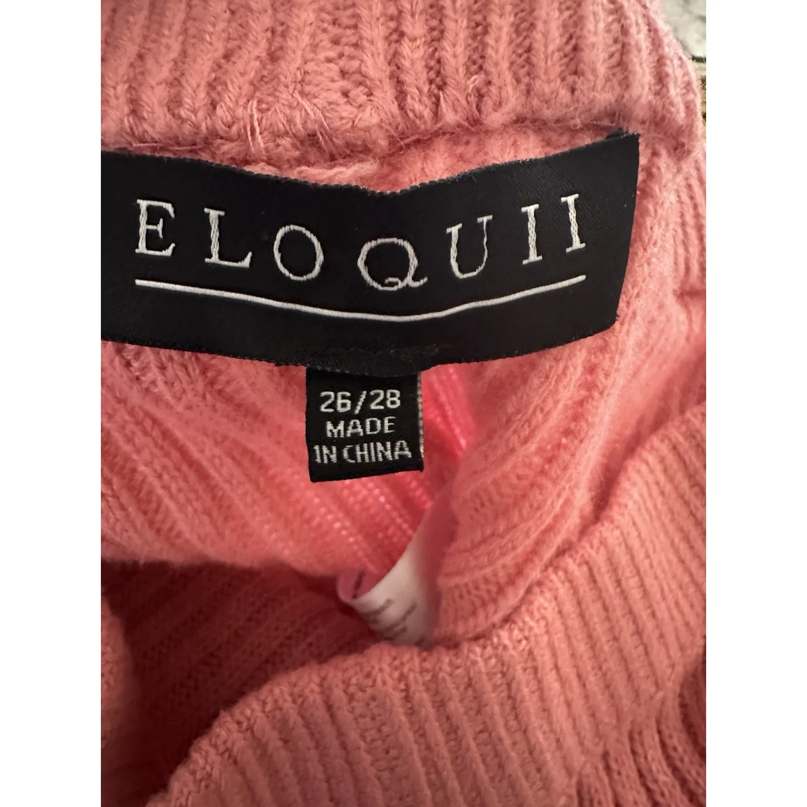 Eloquii Pink Ribbed Side Striped Crop Wide Leg Sweater Pants Size 26/28 - Image 9