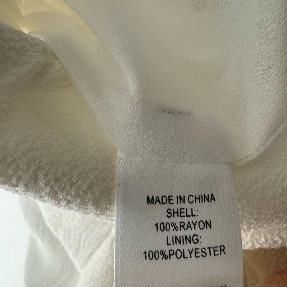 1. State  ivory wide leg pants size medium - Image 6