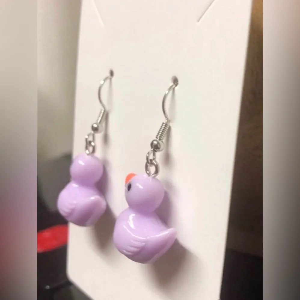 Purple Duck Earrings - Image 2