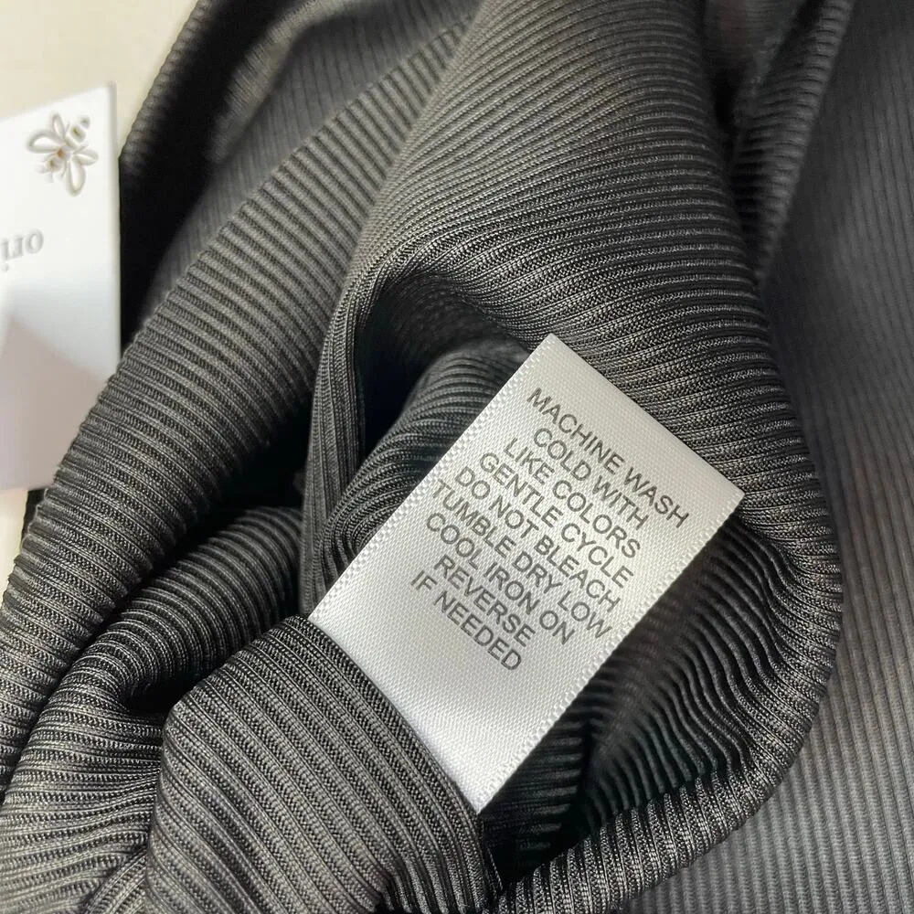 Originality High Neck Double Layer Rib Tank Ribbed Jersey Cropped Top XL New Black - Image 12