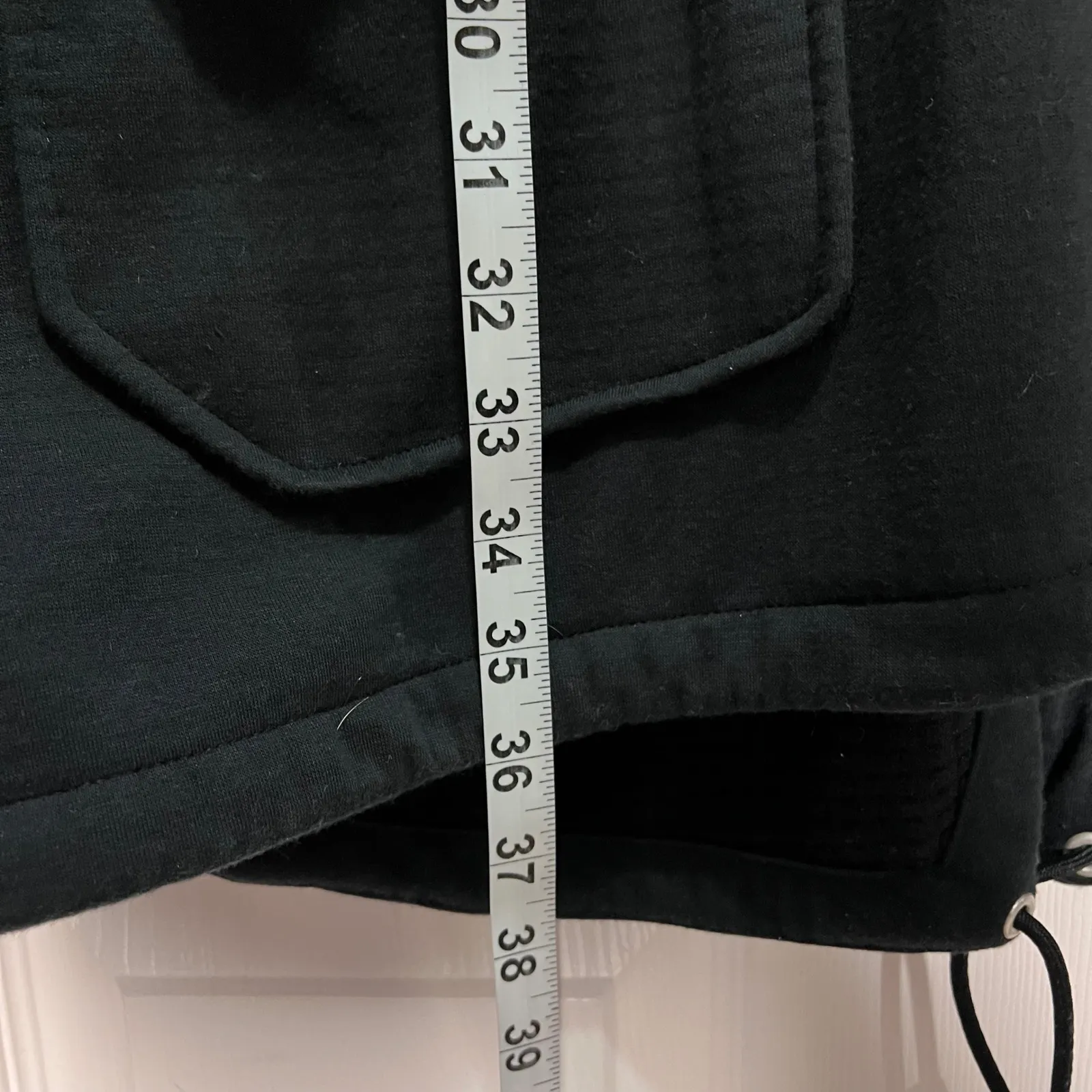 Spyder Women's XL Black Hooded Rain Trench Coat Faux Leather Accents Winter Fall - Image 8