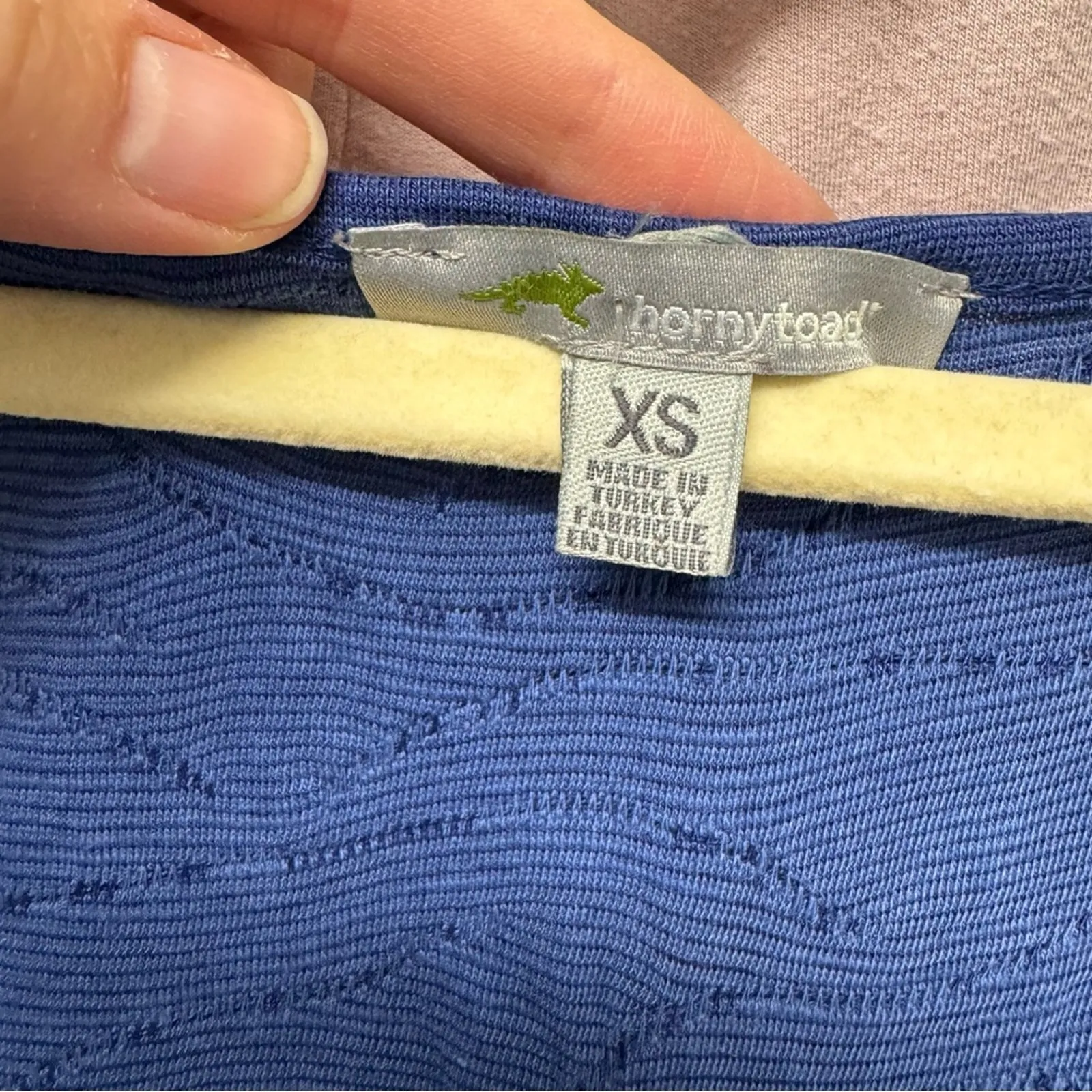 Horny Toad Blue Textured Sleeveless Dress Womens XS Athletic Outdoorsy Hiking - Image 11