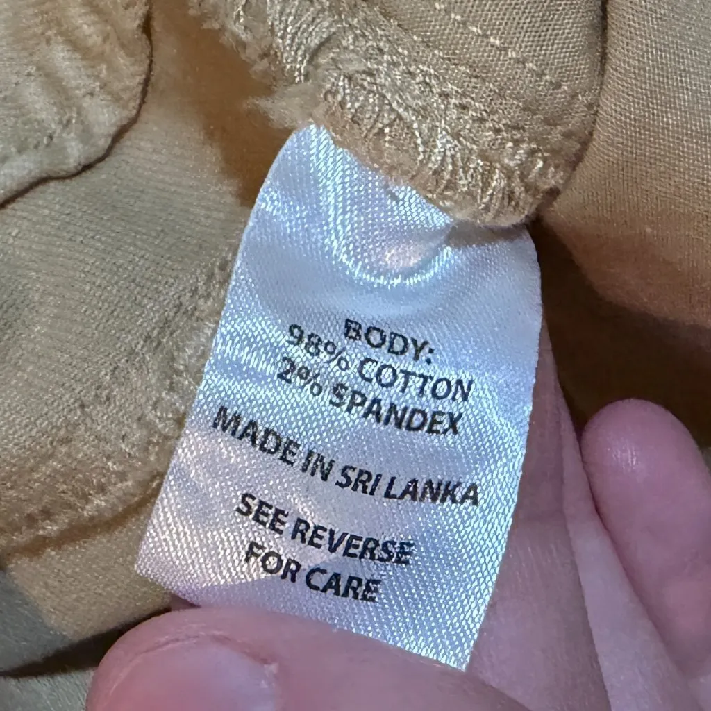 Spartina 449 Howell Wide Leg Crop Jeans Pants Khaki - Image 9