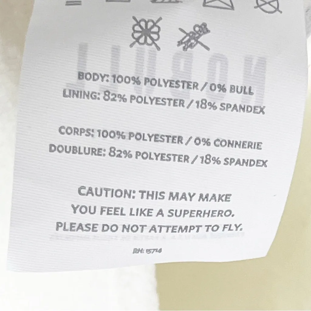 NoBull Cream Zipper Pockets Sleeveless Drawstring Hoodie Sweatshirt, Size Large - Image 4