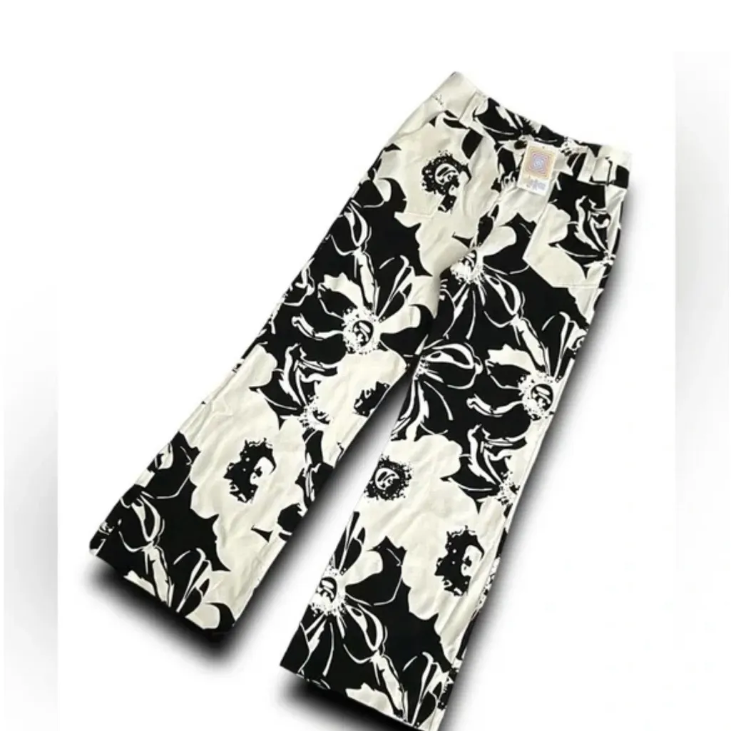 LuLaRoe Black and White Wide Leg Pants - Image 2