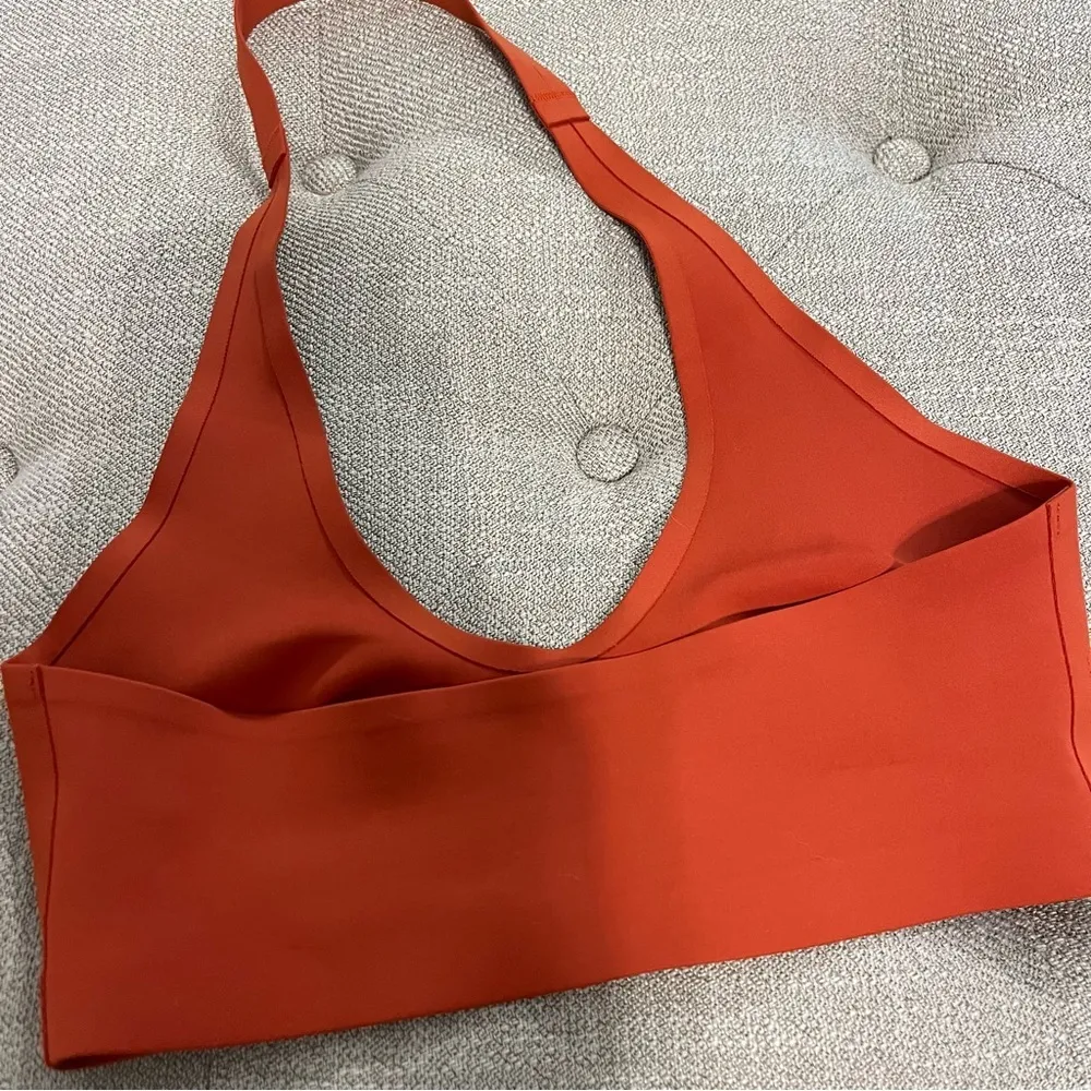 Free People Amber Neo Halter Top Bra in Rust - Image 4
