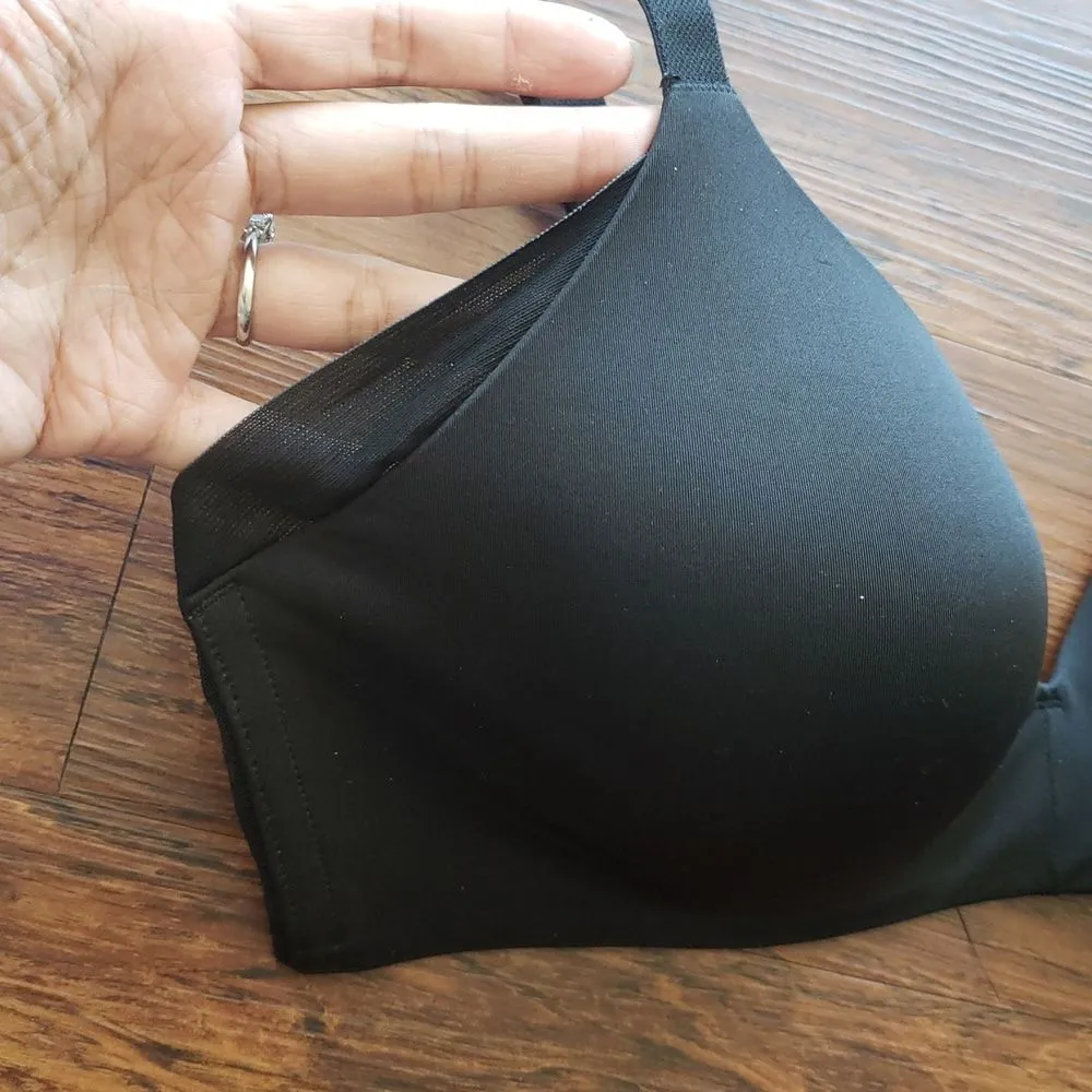 Wacoal Black Chic Feminine Quiet Luxury Comfort Mesh Trim Padded Bra Size 34D - Image 2