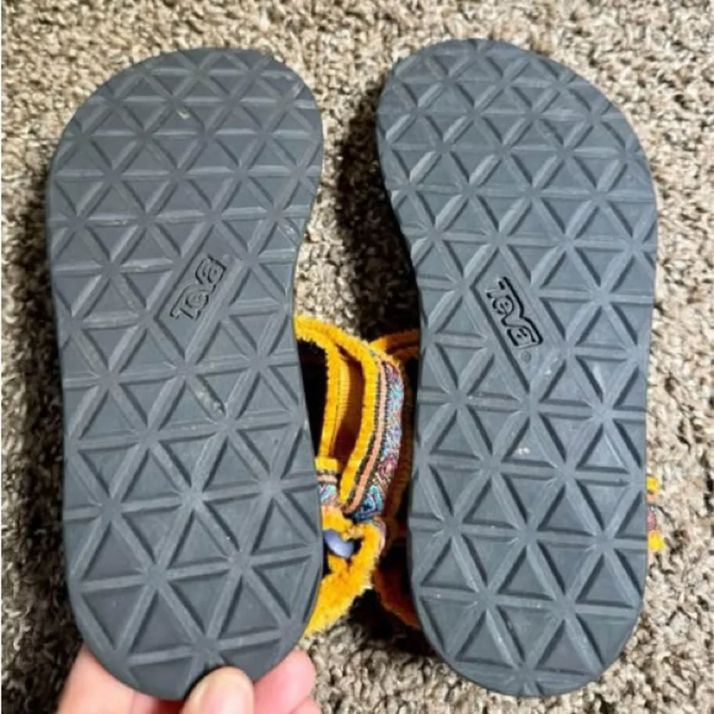 Teva Women's Sandals - Black and Yellow - Image 3