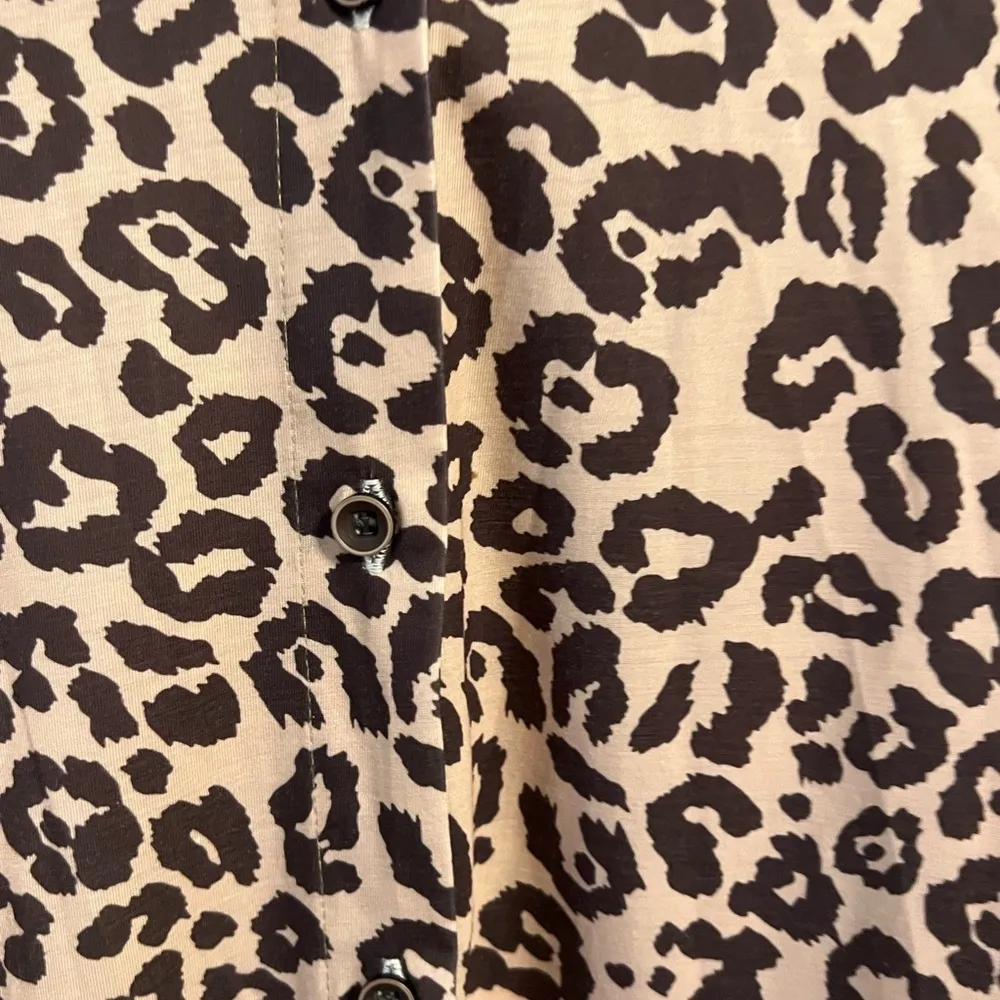 FINAL PRICE Southern Stitch Cheetah Print Top with Rose Gold Sequins - Image 3