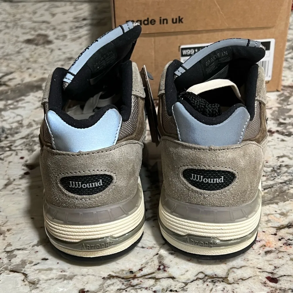 New Balance 991 MiUK JJJJound Grey Olive Size 5.5 IN HAND - Image 7