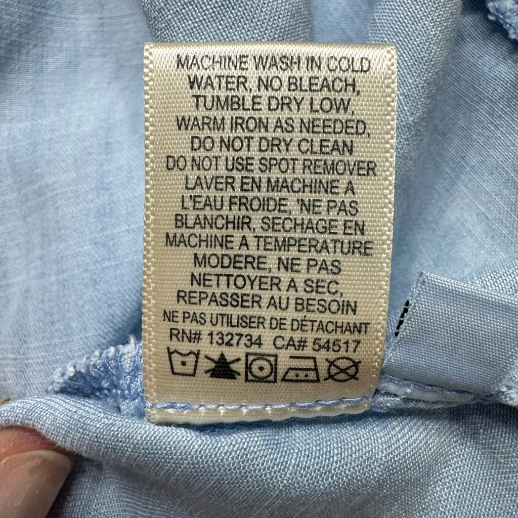 Bella Dahl Light Blue Mini Dress - Image 6