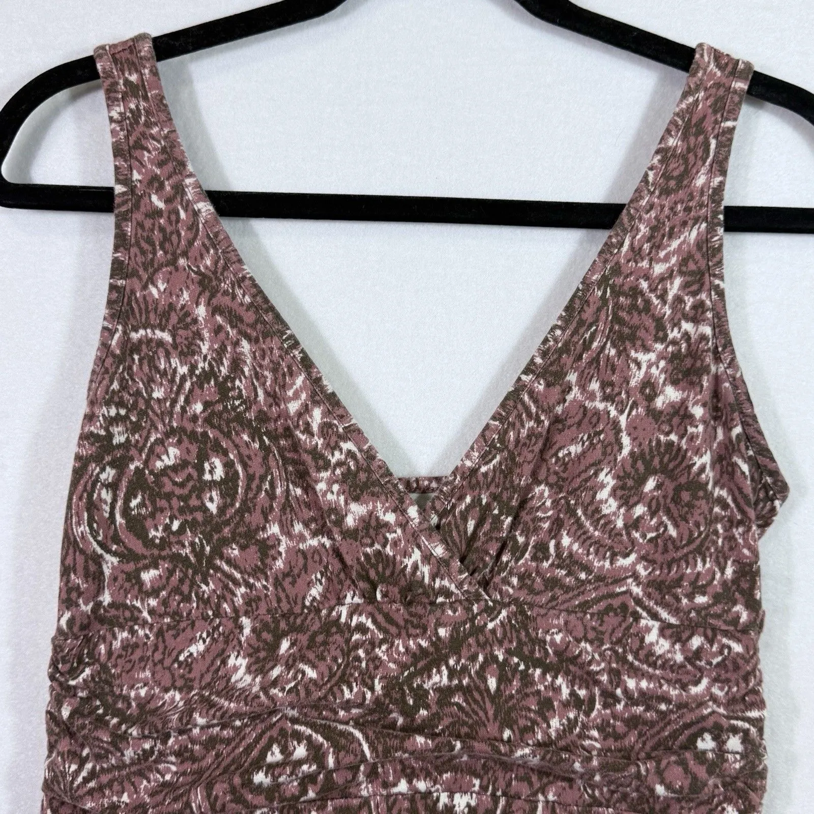 Patagonia Mauve Sleeveless Abstract Paisley Organic Cotton Margot Dress Womens M - Image 4