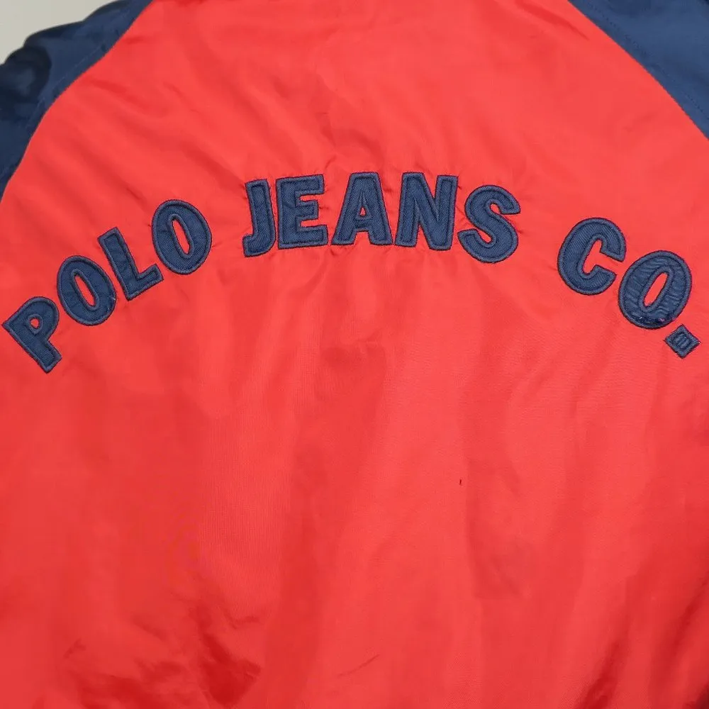 Vintage 90s Ralph Lauren Reversible Fleece Windbreaker Jacket - Image 7