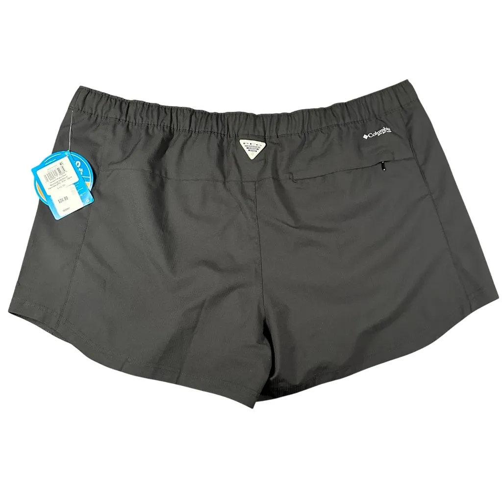 Columbia Womens‎ XXL Black Tamiami UPF 50 Pull-On Fishing Shorts Zip Pocket NWT - Image 6