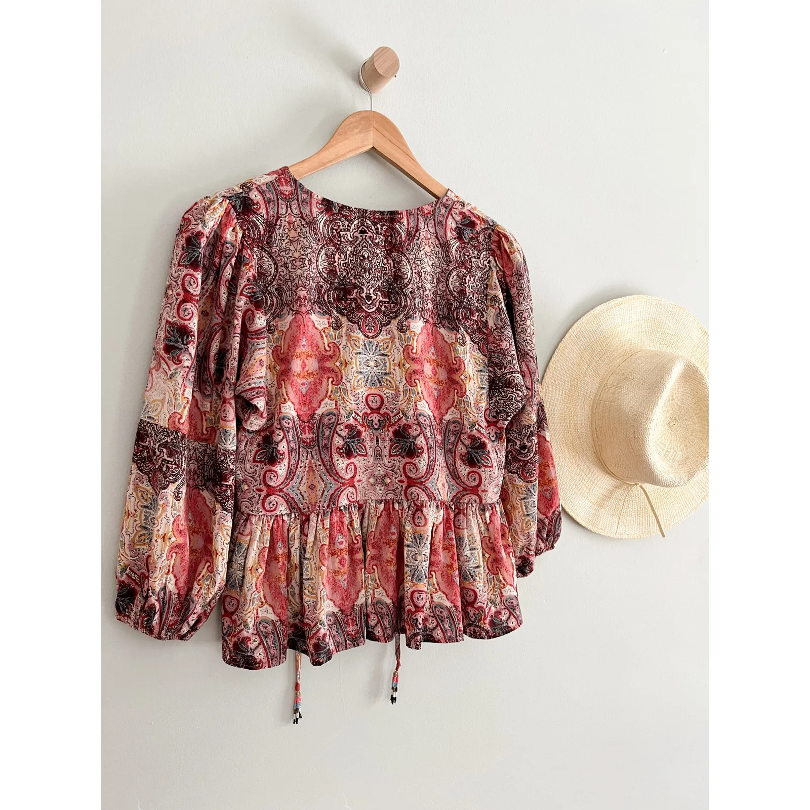 Anthropologie | Raga | Evalona Paisley Blouse | Sz XS - Image 9