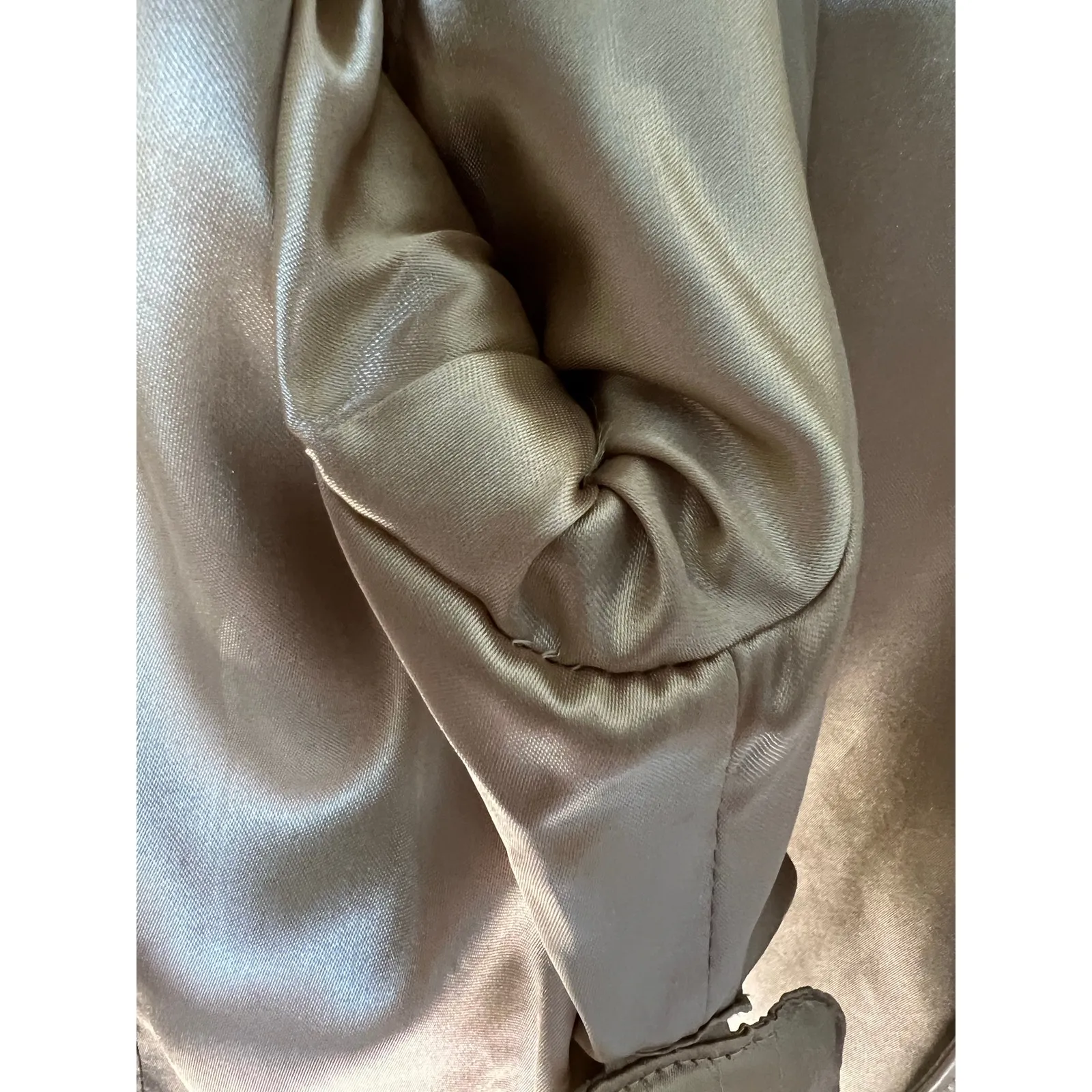 Pamela McCoy Cream Ivory Leather Blazer Jacket Small - Image 10