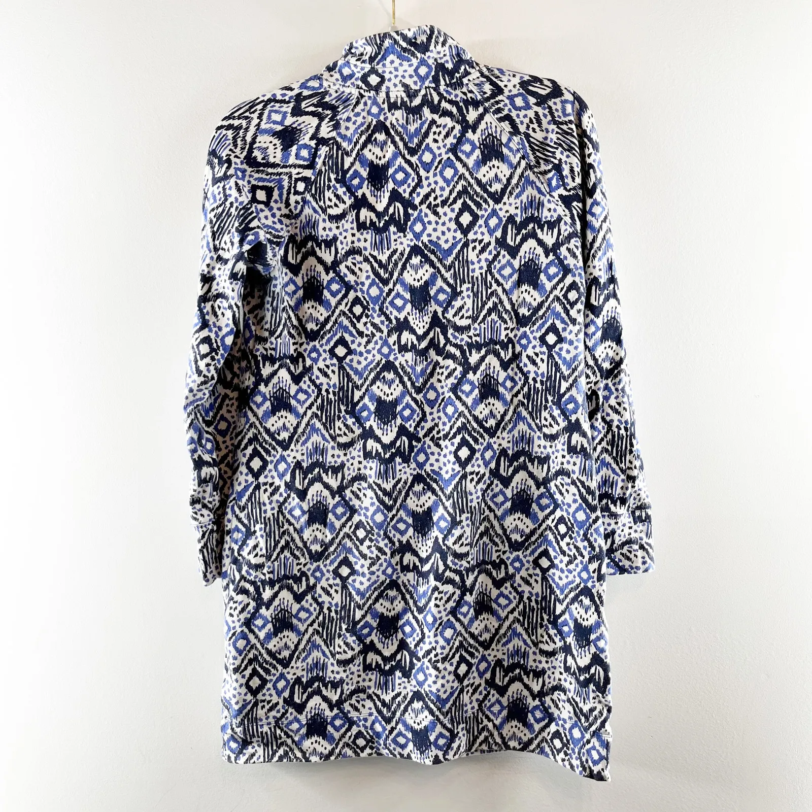 Lilly Pulitzer Skipper Beckon Oh My Cod Popover French Terry Dress Blue Small - Image 4