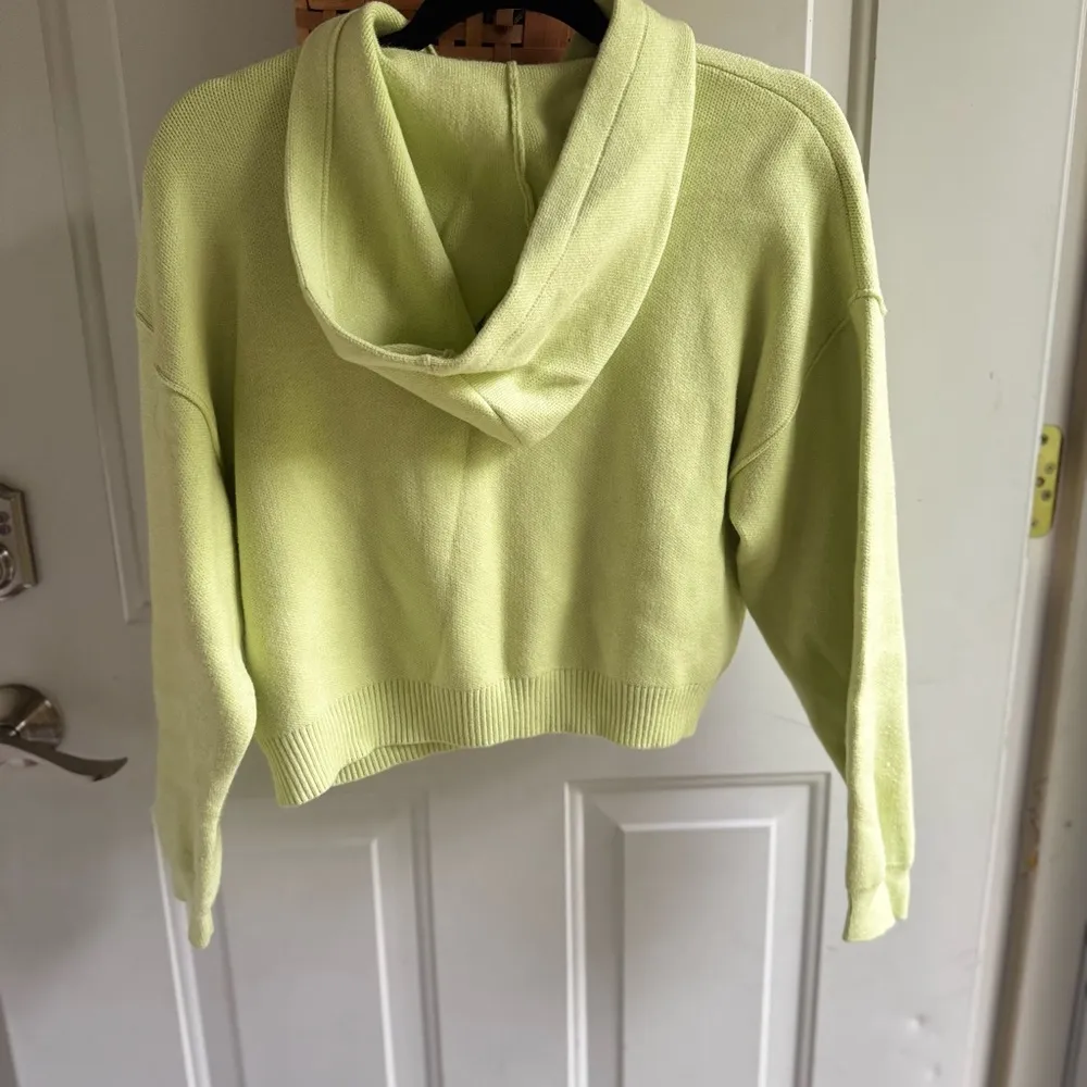 Zara Light Green Knit Hoodie - Image 3