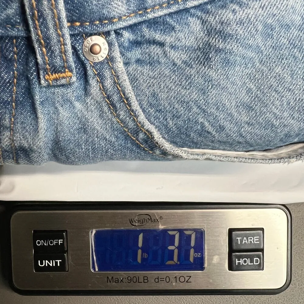 ASOS High Rise Distressed Medium Wash 5-Pocket Cotton Denim Jeans Womens 28/32 - Image 13