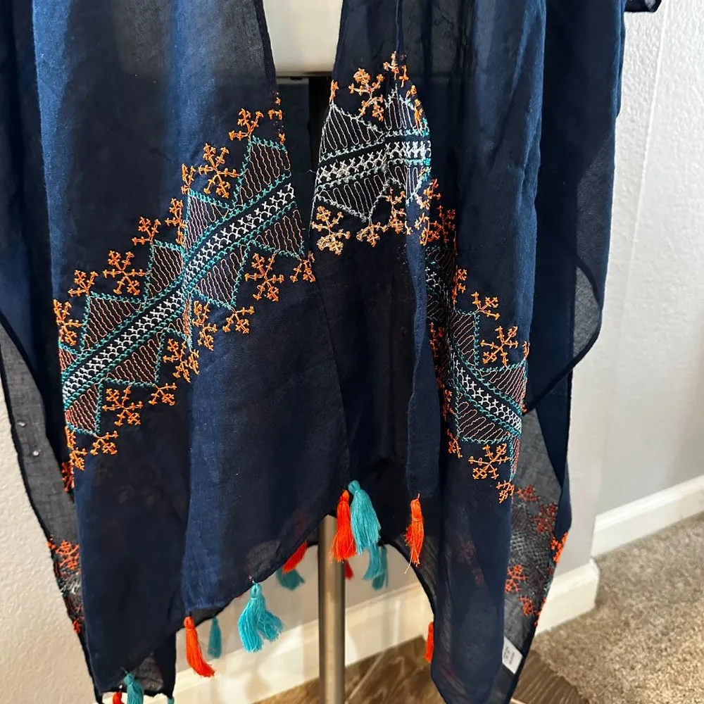 Woven Heart Kimono Cardigan Size S/M - Image 3