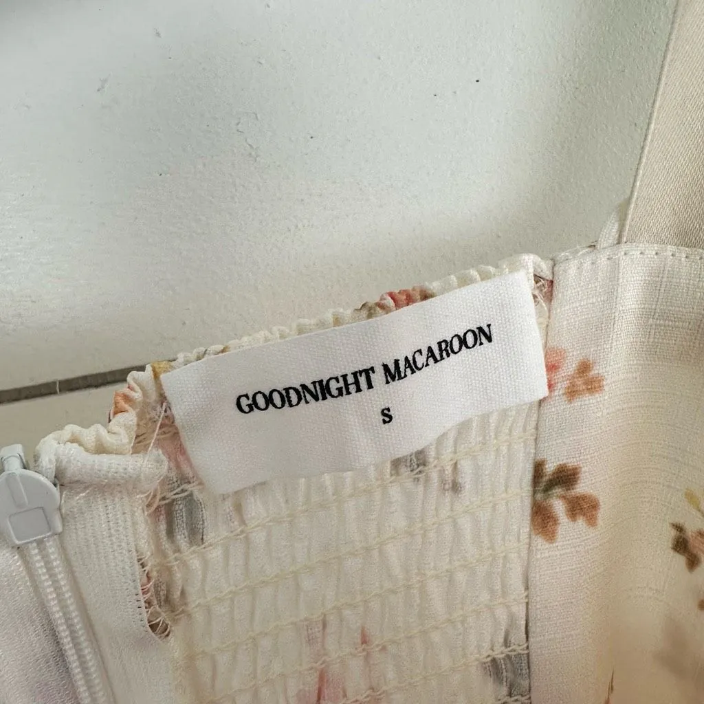 Goodnight Macaroon Women’s Small Floral Cottagecore Dress New NWT Romantic - Image 4