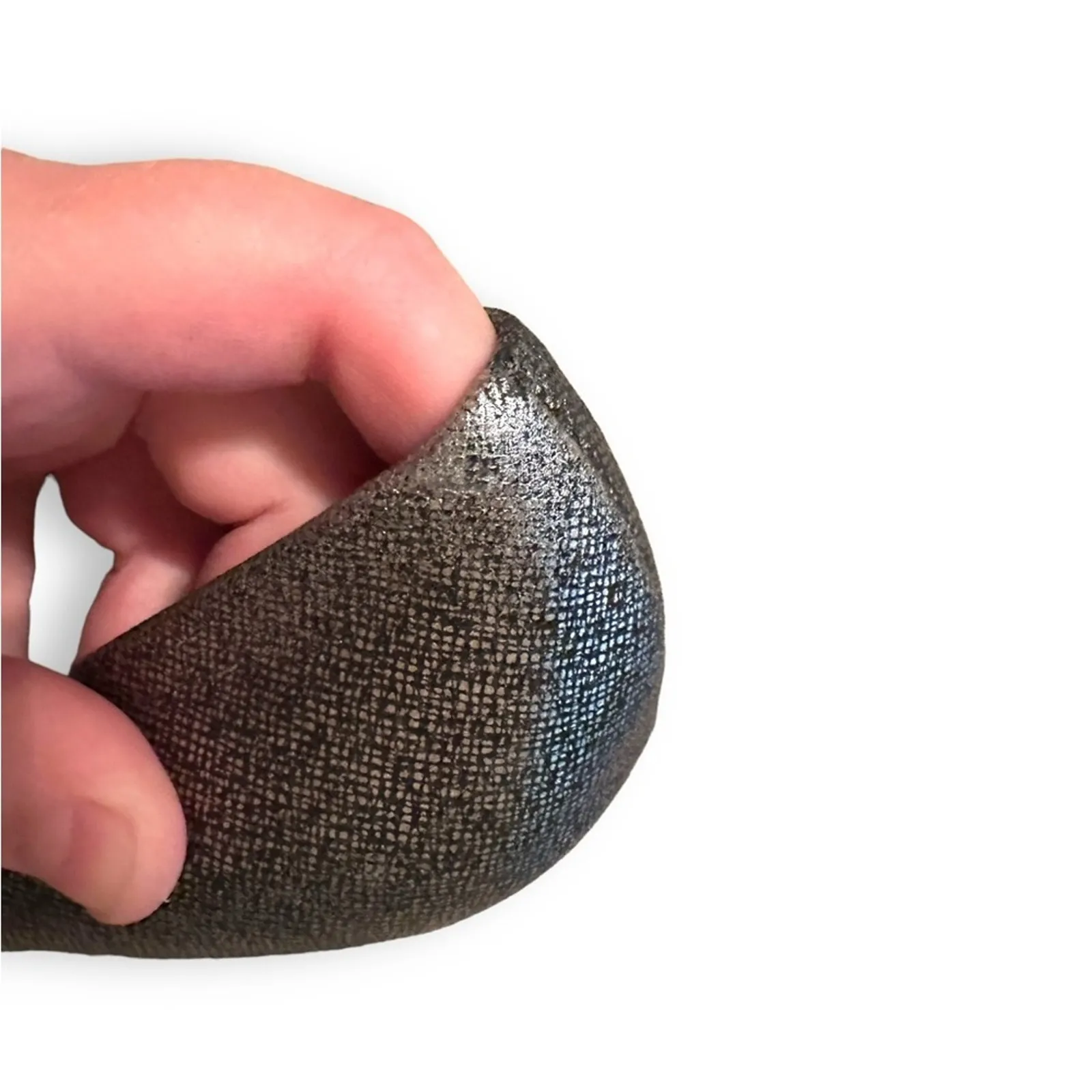 Calvin Klein Elita Cosmopolitan Stacked Pump Heels in Metallic Silver Sz 8.5‎ - Image 11