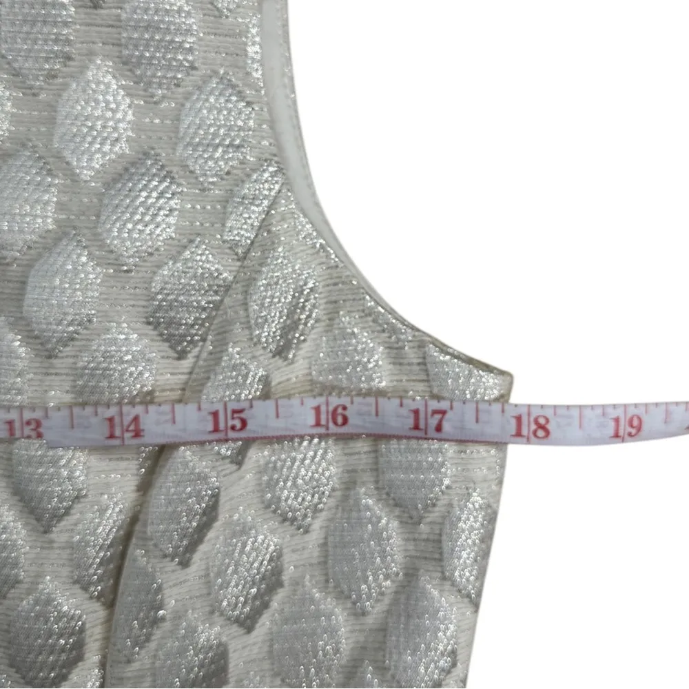 CREMIEUX NWT Metallic Cream Midi Dress - Image 8