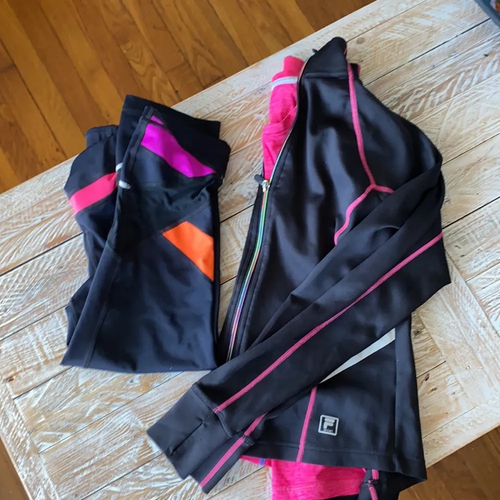 💗Women's FILA SPORT® Contrast Zipper Thumb Hole Jacket💗~small - Image 14