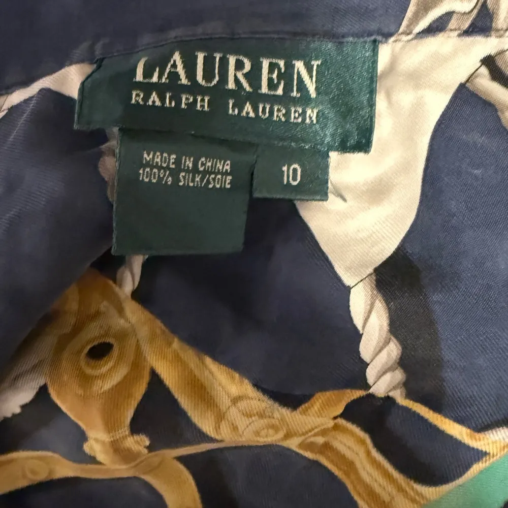 Lauren Ralph Lauren RARE HOLY GRAIL 90’s Silk Shirt 1992 1993 Archive 10 - Image 6