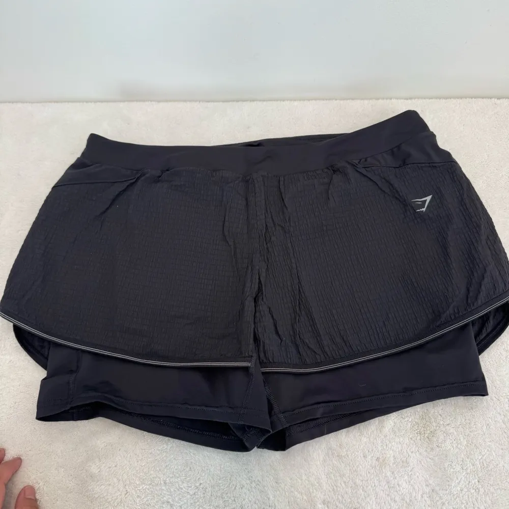 Gymshark Speed 2 in 1 Shorts Training Running Black Women’s  XXL - Image 3