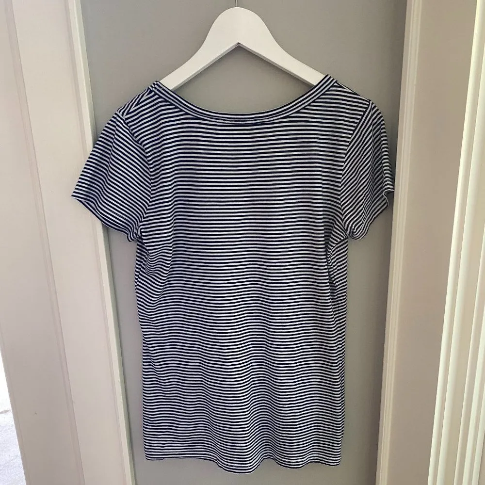 Banana Republic Striped Short Sleeve Tee - Image 3