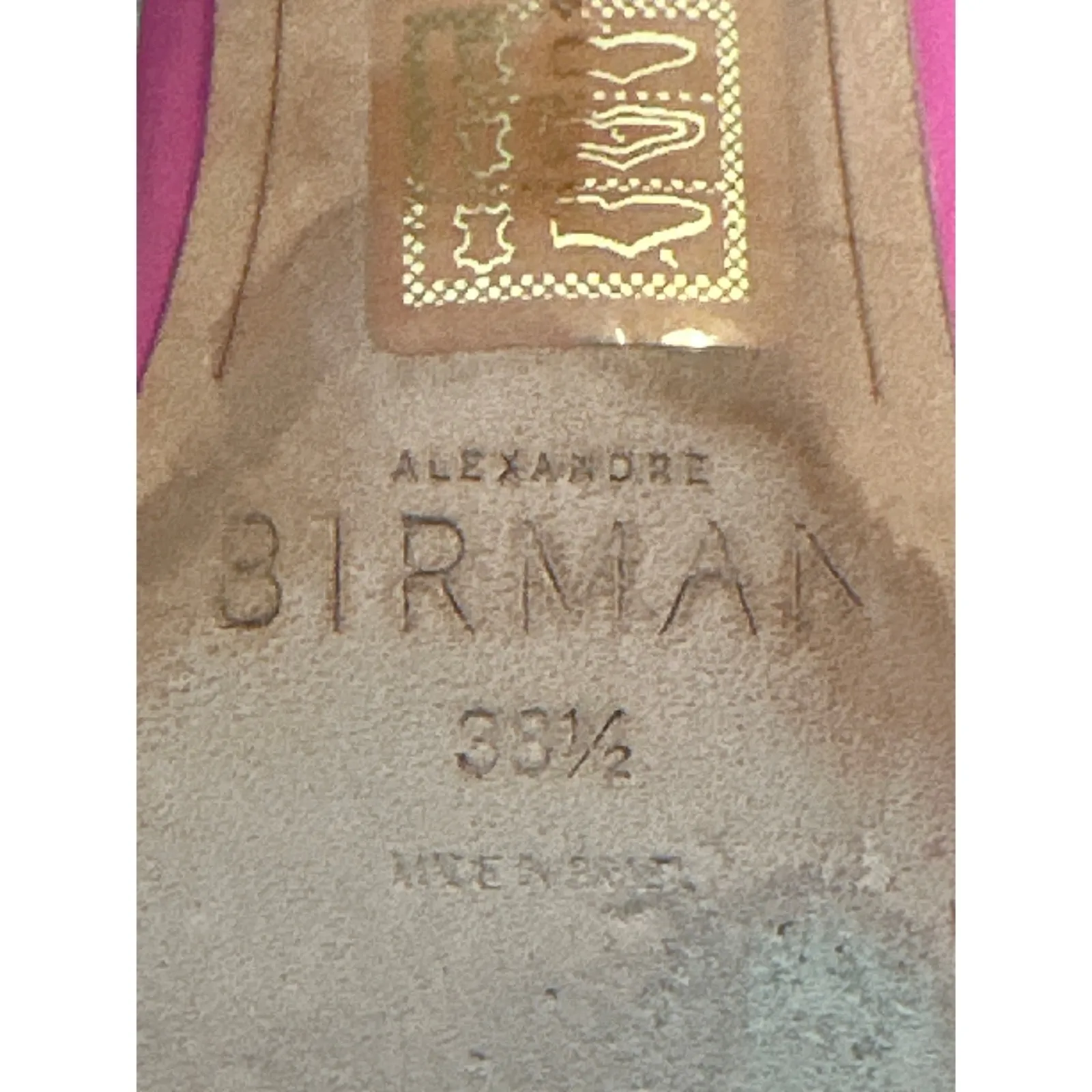 Alexandre Birman Hot Pink Lilla Leather Slide Sandals Heels Size 8.5 IT 38.5 - Image 12