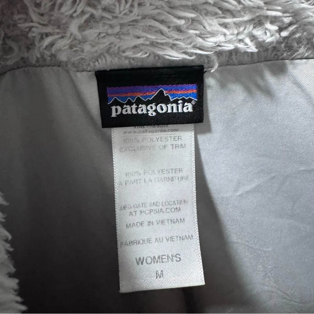 Patagonia Los Gatos Full Zip Jacket Sherpa Gray Medium Fur Fuzzy Sherpa - Image 3