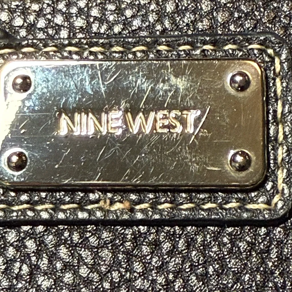 Nine West  Textured Black Zip-Around Wallet - Image 2