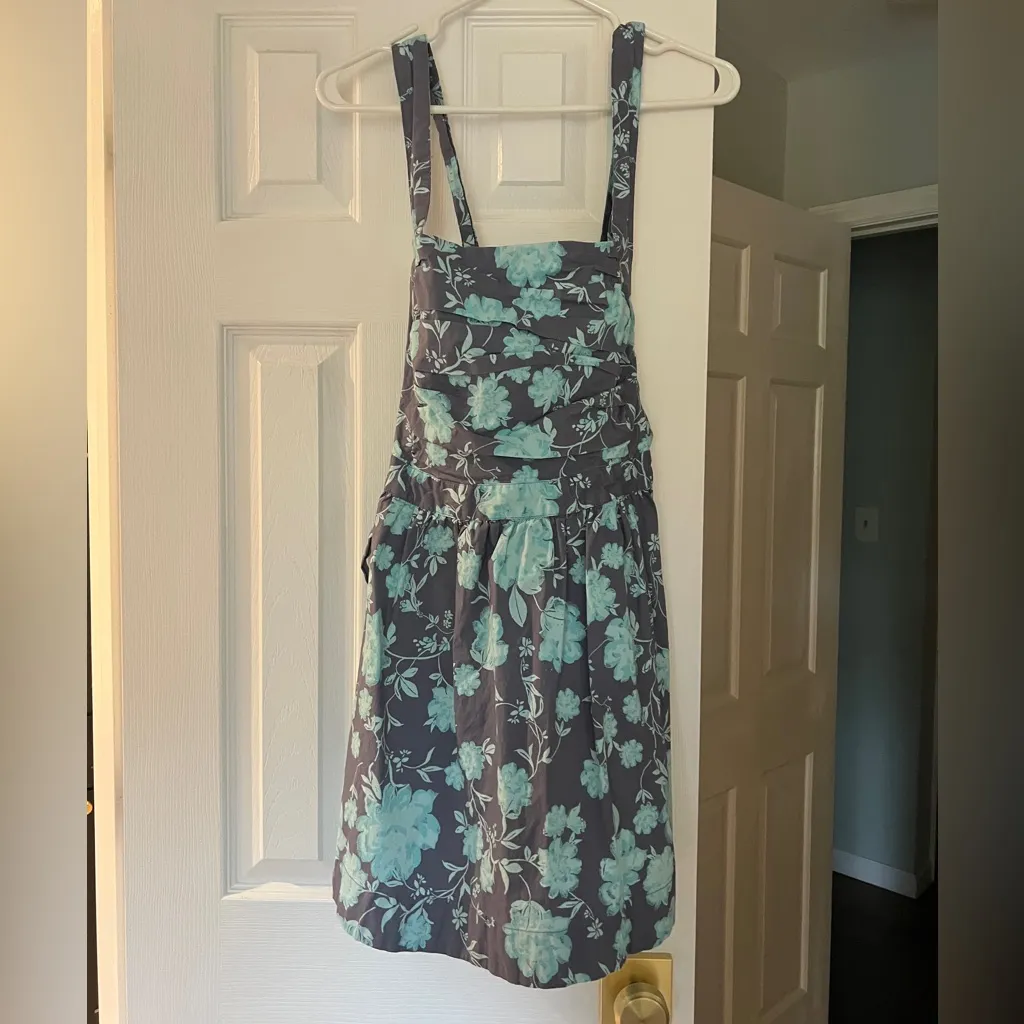 Free People Meet Me In Maui Sleeveless Mini Dress Ocean Combo Size Large - Image 2