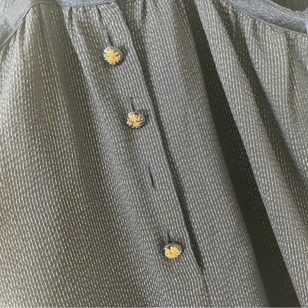 Stella McCartney Navy silk keyhole dress with pockets - Image 3