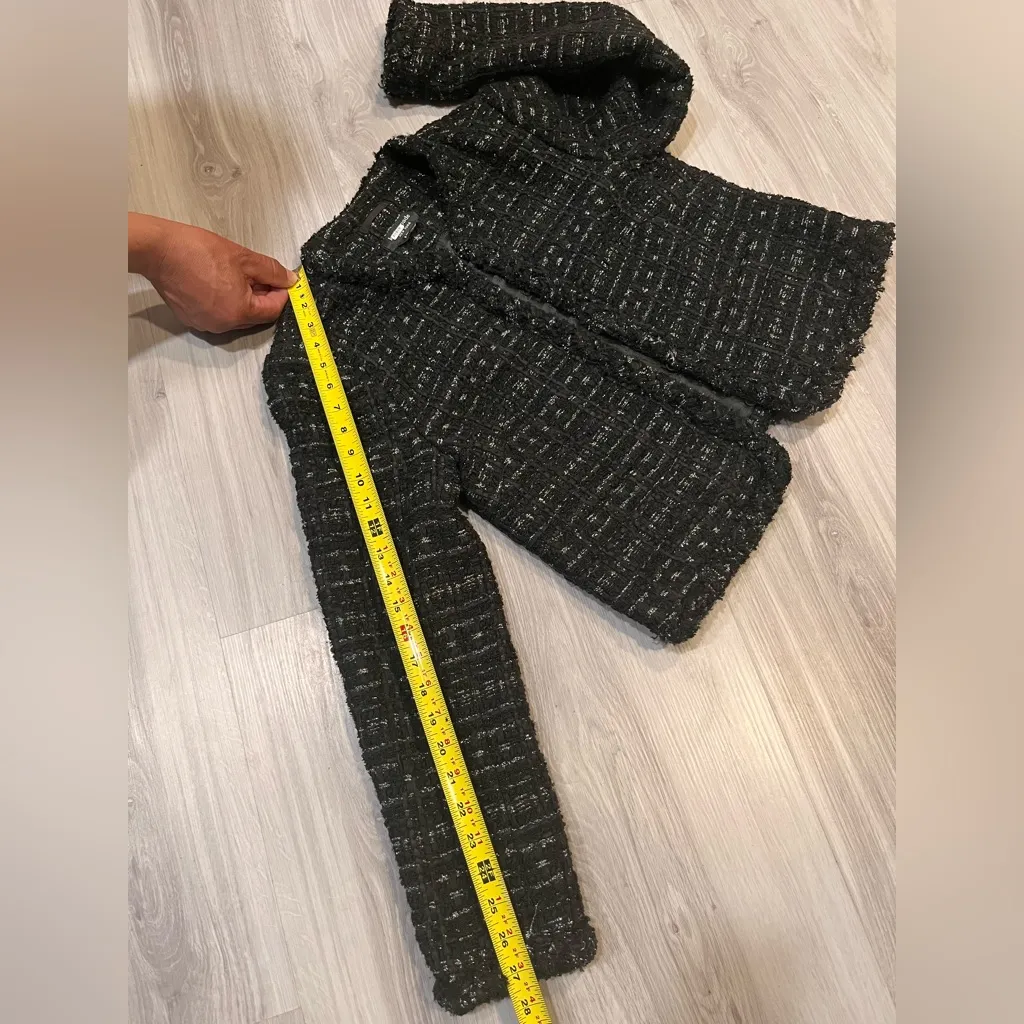 NWOT‎ Kate Spade Black Blazer Cropped Tweed - Image 10