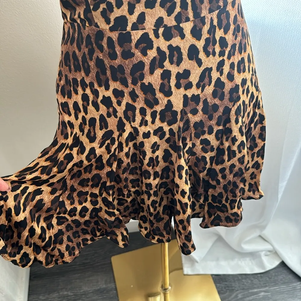 ALICE + OLIVIA Ginny pleated leopard-print crepe mini dress,SZ 2, $465 - Image 13