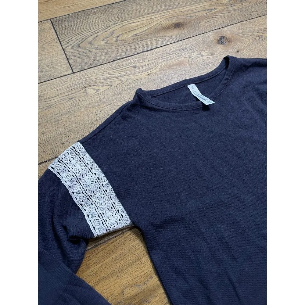 Flora Nikrooz Alexandra Long Sleeve PJ Set Dark Heather Gray Womens Size XS - Image 8