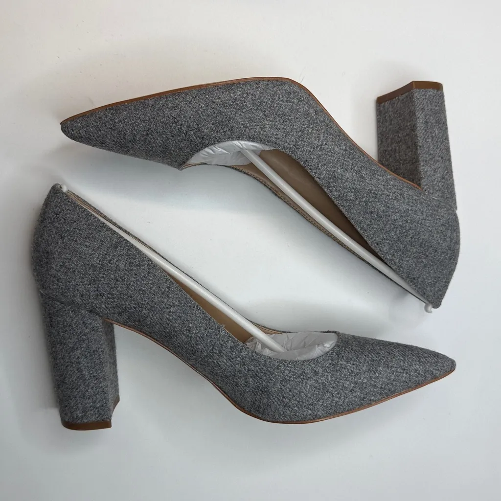 Marc Fisher Women's Viviene High Block Heel Pumps- Light Gray- Size 9 - Image 7