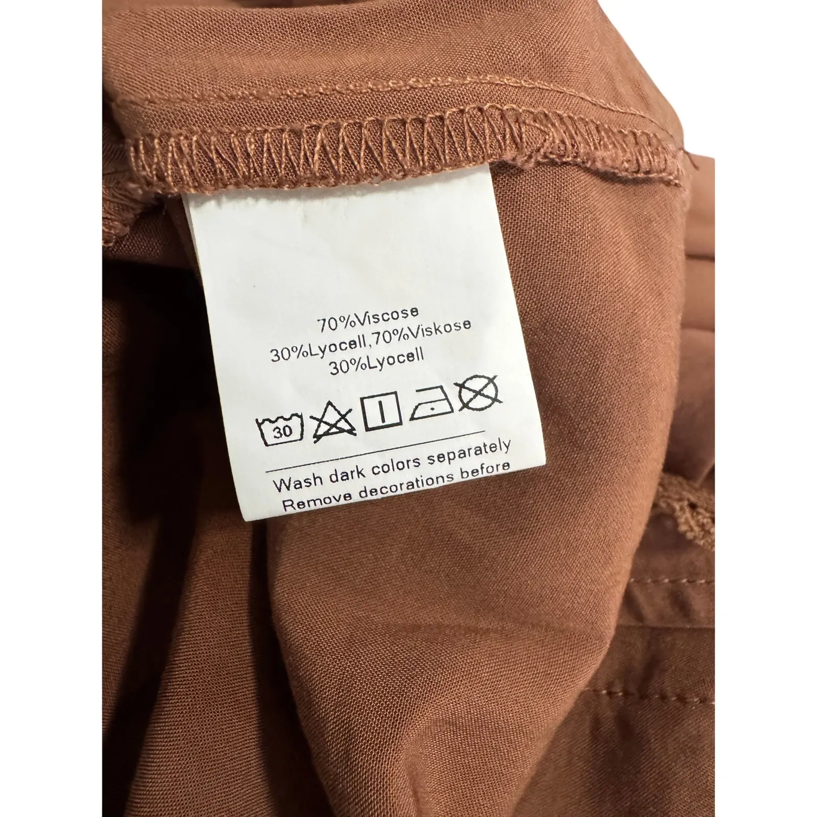 Scarlet Darkness Ren Faire Maxi Skirt with Tassel Tie & Lace Hem Brown(S) Brown - Image 6