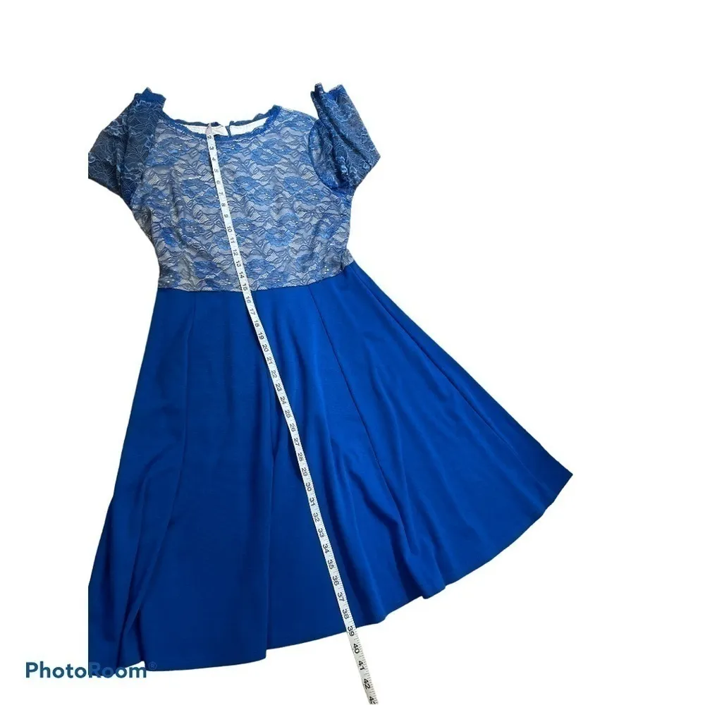 Aamikast Royal Blue Lace Long Sleeve A - Image 8