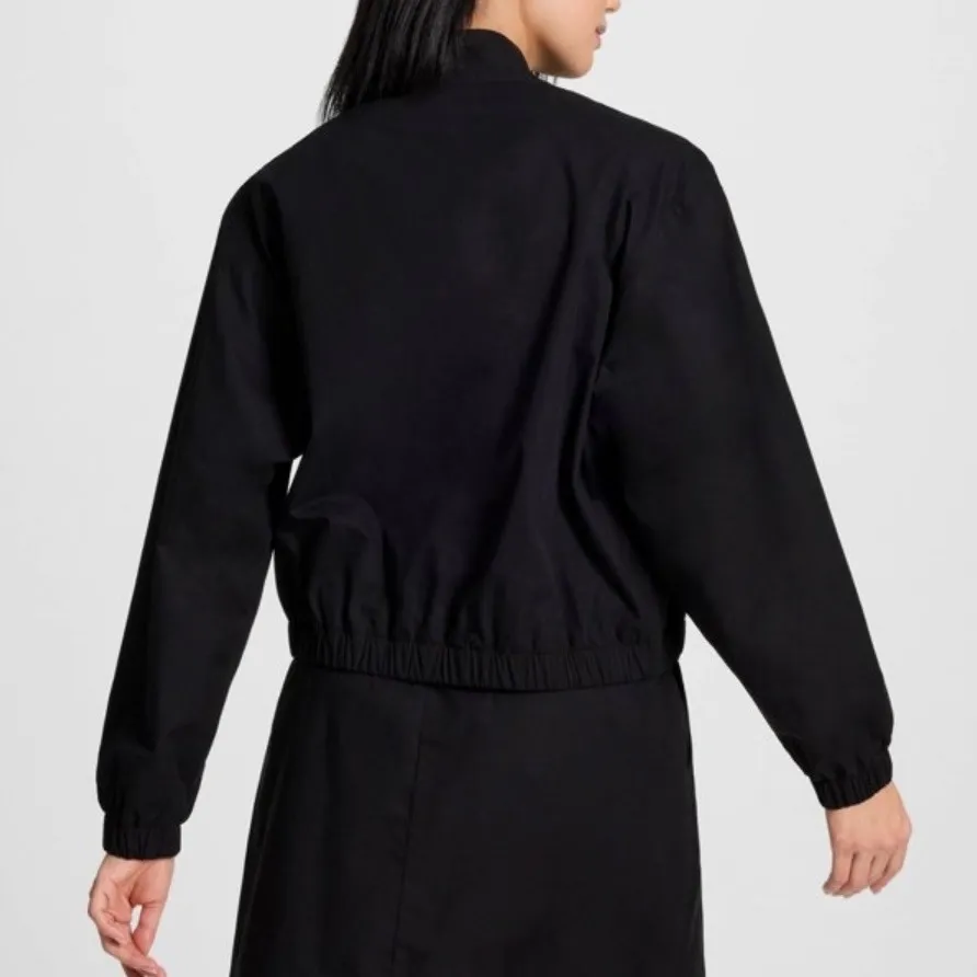 Champion Women Black White Red Striped Track Jacket Athletic Casual Size M - Image 5