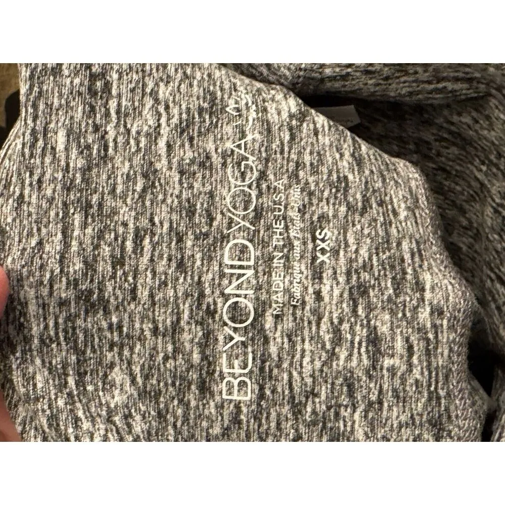 Beyond Yoga Spacedye High Waisted Biker Short in Black & White BEYOND YOGA XXS - Image 5