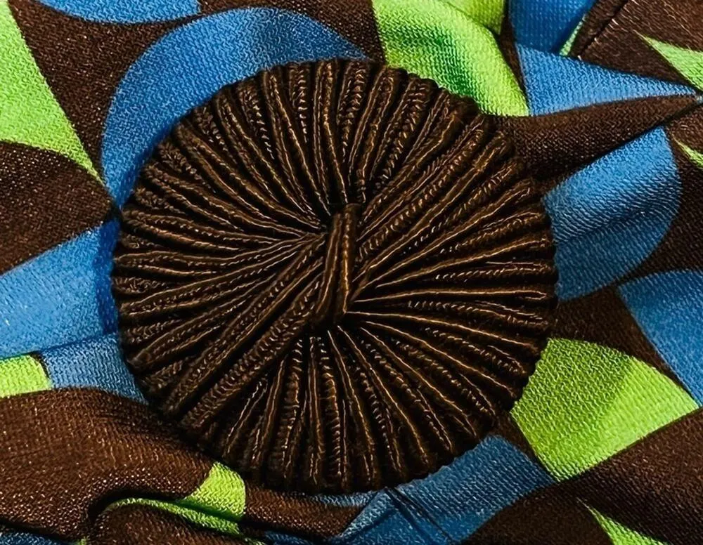 Zara Bodycon Geometric Shapes Mini Dress Green Blue Black Size XSmall - Image 5