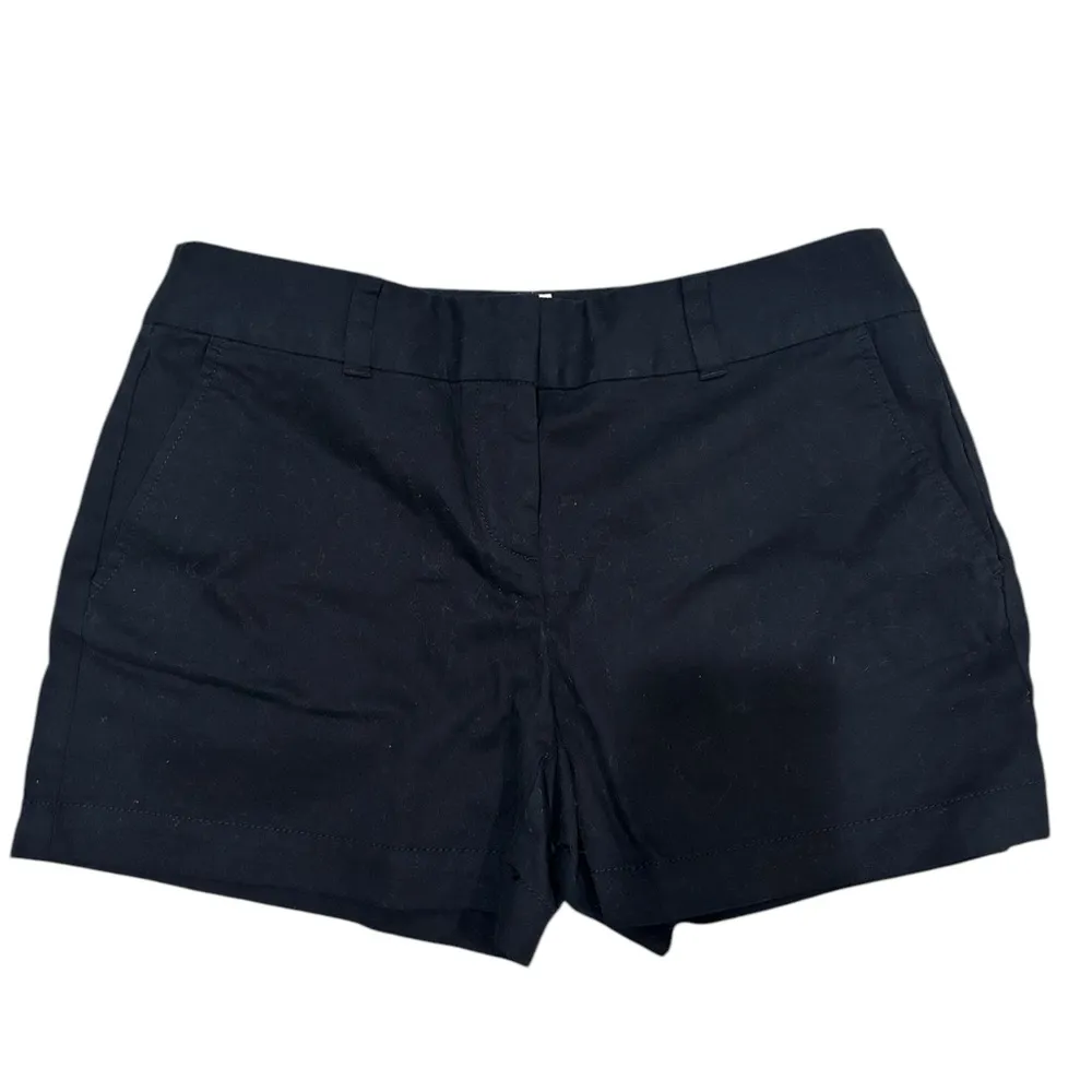 NEW LOFT Black Chino Cotton 4" Inseam Classic Shorts Sz 4 - Image 2